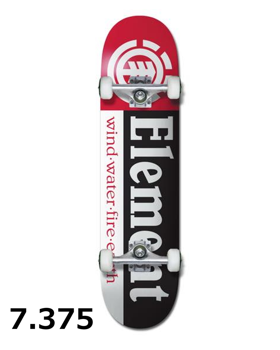 9490円 激安通販販売 エレメント スケートボード メンズ レディース SEAL コンプリートデッキ 8 ELEMENT BB027473 ブラック 黒 マルチ スケボー ロゴ