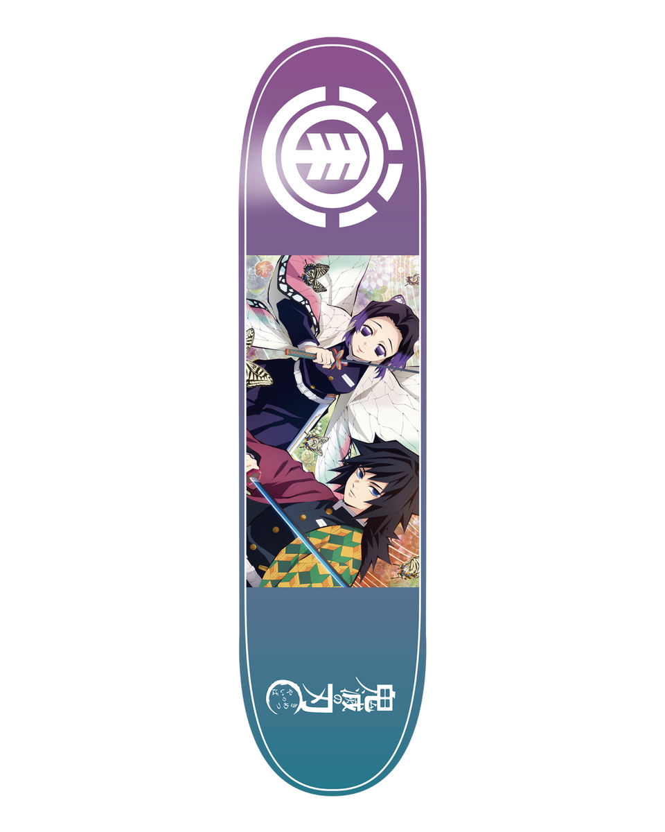 【OUTLET】ELEMENT | 鬼滅の刃 スケートボード デッキ KIMETSU GIYU SHINOBU 7.75インチ 【2021年秋冬モデル】