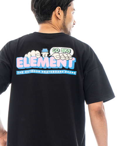 【OUTLET】ELEMENT メンズ GO OUT SS Ｔシャツ FBK